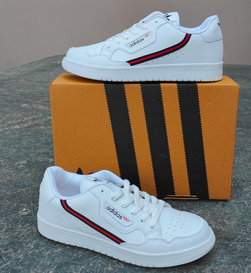 Continental White Leather