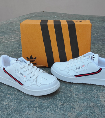 Continental White Leather